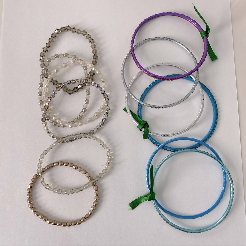 Set of 13 bracelets bangles